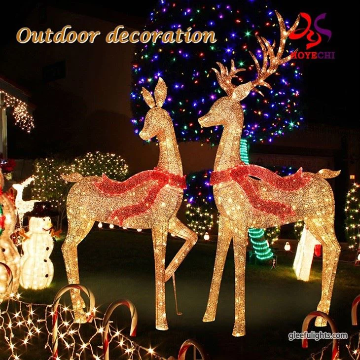 2024 New Product 2.7Meter Christmas Reindeer Lights For Outdoor Use